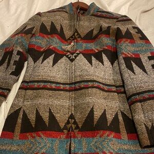 Geometric Patterned Women's Utility Jacket